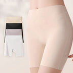 Women High-waist Ice Silk Underwear with Tummy-control Hip-lifting