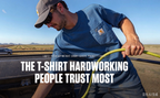 2026 New Men Classic Work Pocket Tee, Solid Color Heavy Cotton Casual Short Sleeve T Shirt